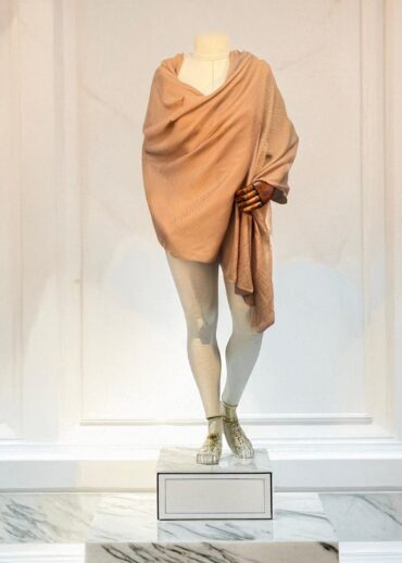 Mocha Nokta Desen Jakar Şal