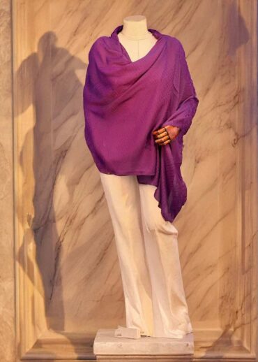 Morcivert Nokta Desen Jakar Şal