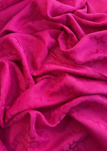 Fuşya Bloom Desen Jakar Şal