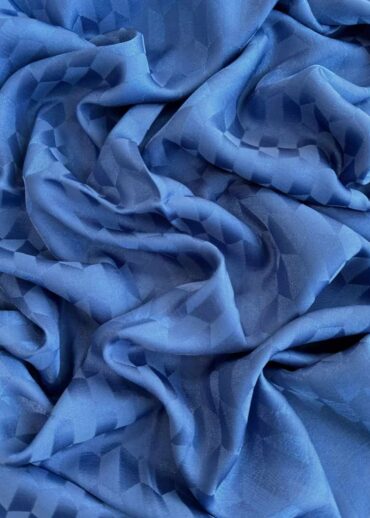 İndigo Qoza Desen Jakar Şal