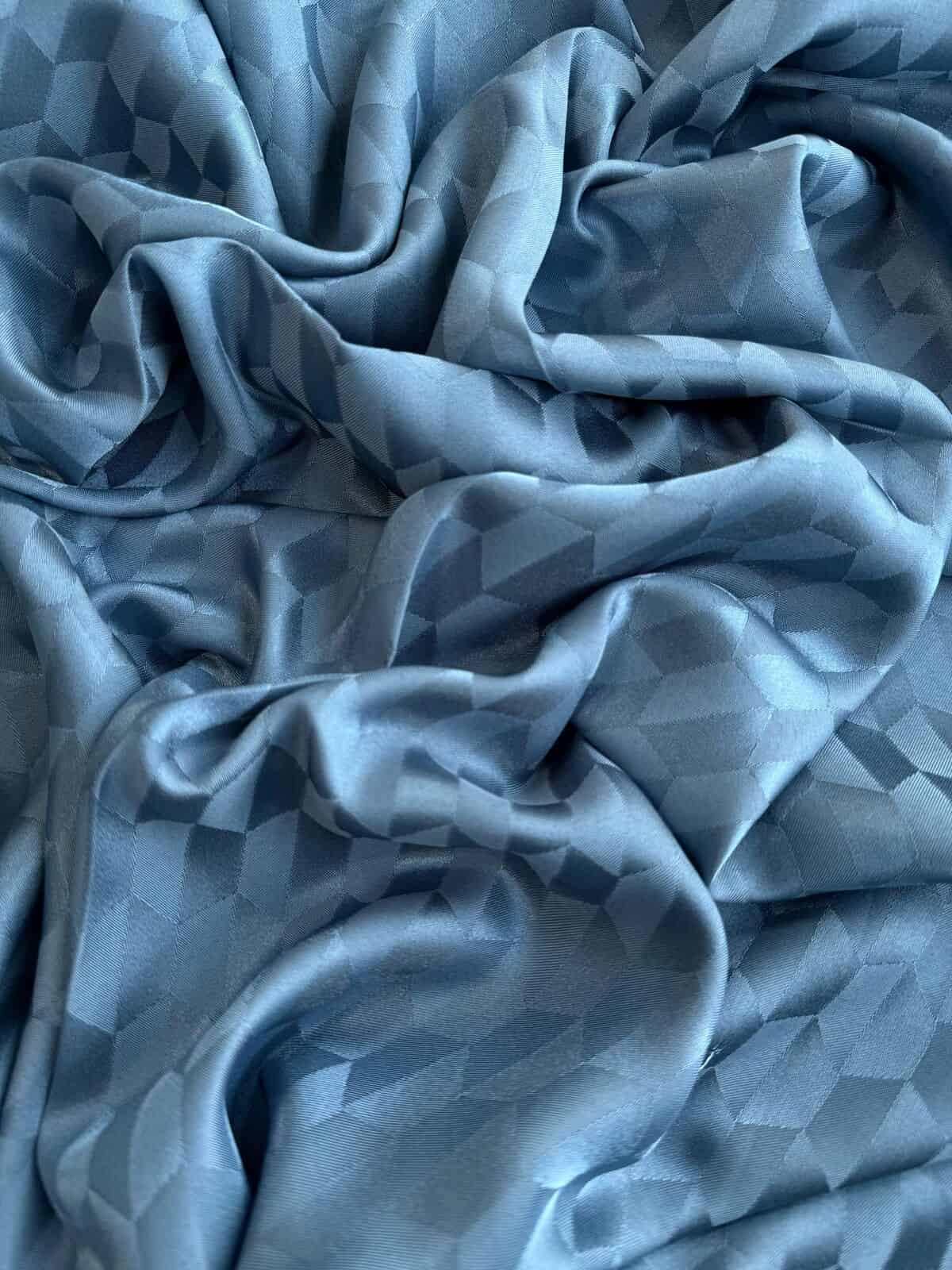 Turkuaz Qoza Desen Jakar Şal