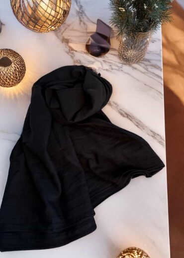 Siyah Esinti His Pamuk Şal