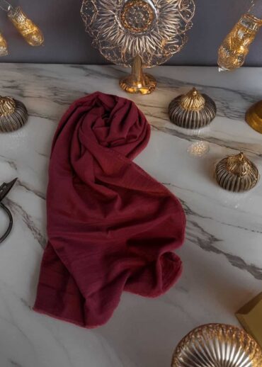 Bordo Esinti His Pamuk Şal