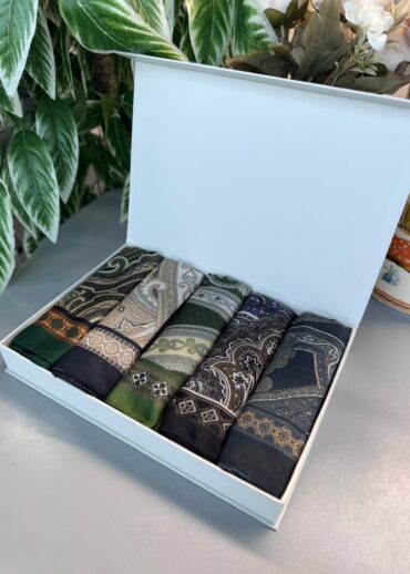 Etnik  Desen Pamuk Şal Avantajlı Kutu Set