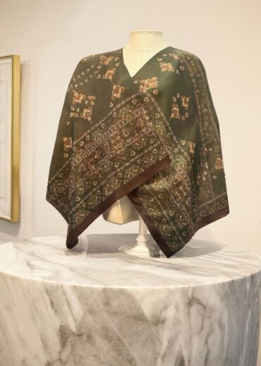 Zarif Haki Desen Pamuk Şal