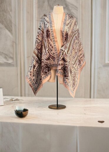 Pudra Etnik Desen Vual Şal