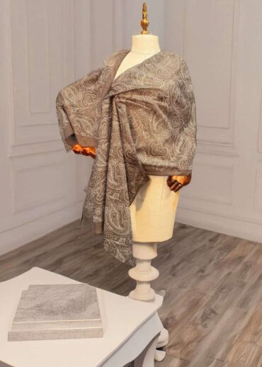 Mocha Zenya  Desen Pamuk Şal