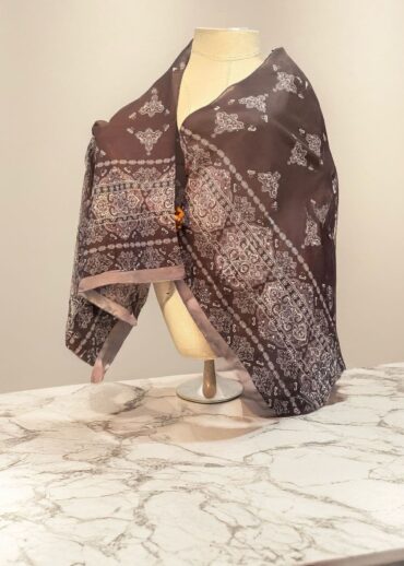 Füme Zarif Desen Pamuk Şal