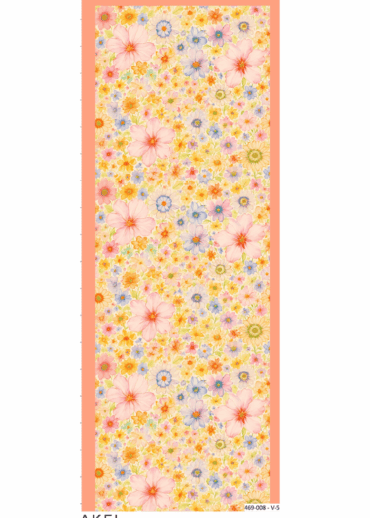 Eleya Şal Serisi - 469-008 - V- 5 - Portakal