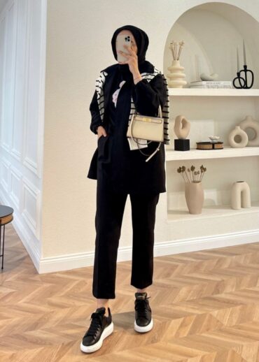 Havuç Kumaş Pantolon PNT100295 - Siyah