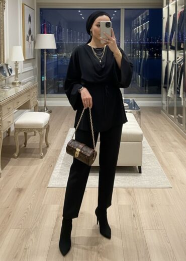 Pelerin İkili Takım TK100350  - Siyah