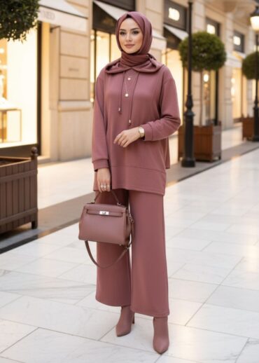 Premium Oysho Edoril İkili Takım TK100255 - Gül Kurusu