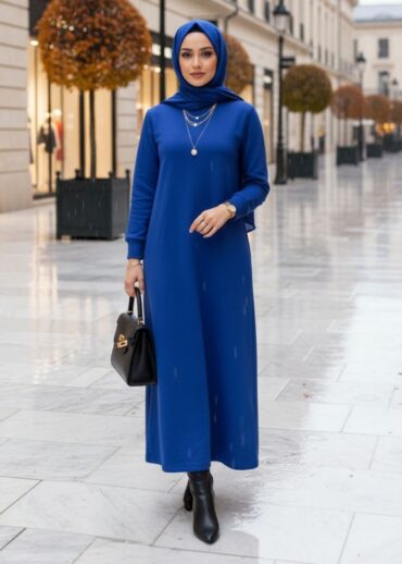Daniela Trend Elbise ELB100452  – Saks Mavi