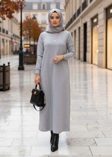 Daniela Trend Elbise ELB100452  – Gri