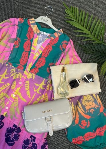 Mona Roza Elbise L10041 -  Pamuk Şekeri