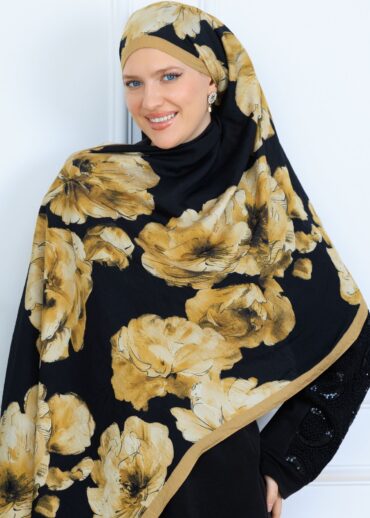 Zemheri Desen Şal  469-023 - V-18 -  Lime Yeşil