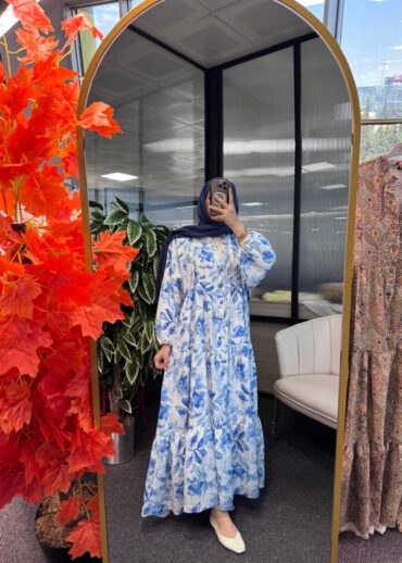 Loi Elbise-1201- Mavi