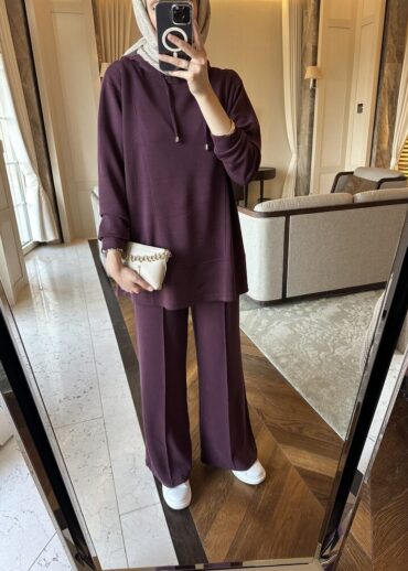 Premium Oysho Edoril İkili Takım TK100255 - Bordo - 1 (36-38)