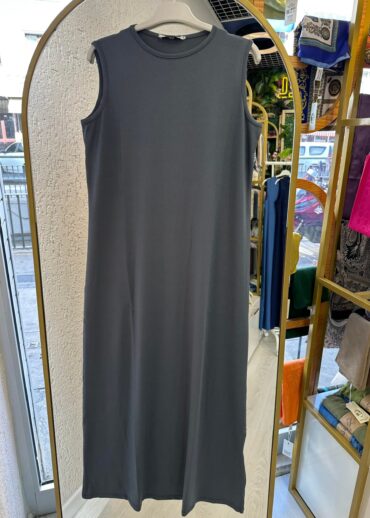 Sıfır Kol Elbise  L1002220  - Antrasit