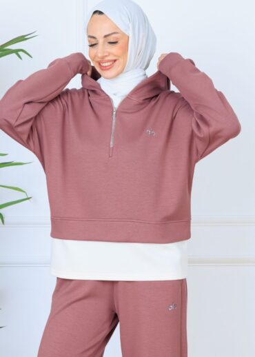 Alo Oysho Kumaş İçlikli İkil Takım - Gül Kurusu