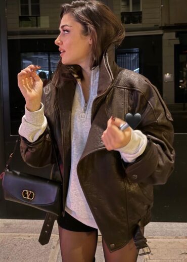 Ysl Deri Ceket CKT1002199 - Kahve