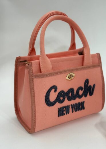 Coach canvas küçük boy pembe çanta
