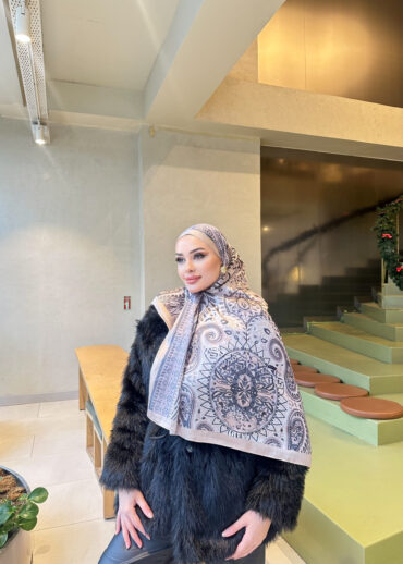 Şehzade Vual İpek Şal 10102 - Bal Köpüğü