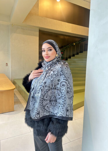 Şehzade Vual İpek Şal 10102 - Siyah