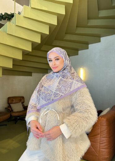 Şehnaz Vual İpek Şal 10103 - Lavanta