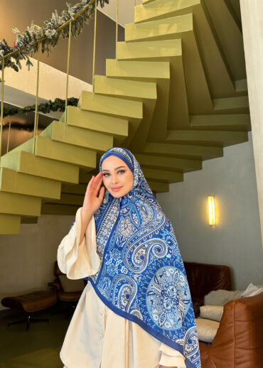 Şehzade Vual İpek Şal 10102 - Saks