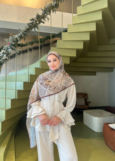 Şehnaz Vual İpek Şal 10103 - Acı Kahve