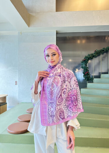 Şehzade Vual İpek Şal 10102 - Lavanta Pembe