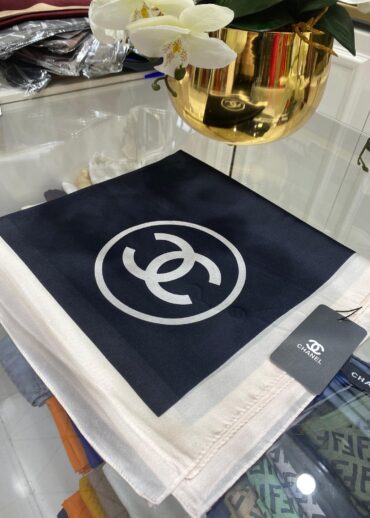 Chanel İthal Vual İpek Şal - Siyah