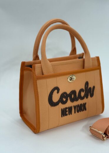 Coach canvas küçük boy turuncu çanta
