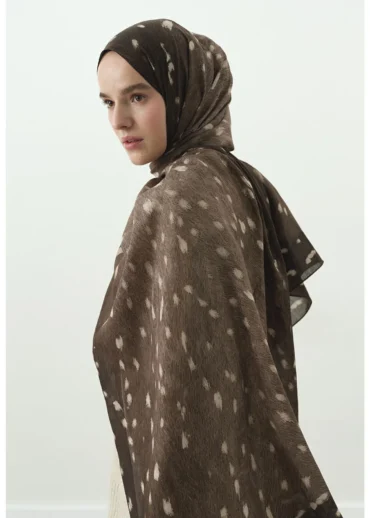 Ceylan Desen Şal - Vizon