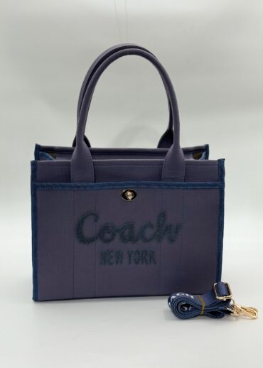 Coach canvas büyük boy lacivert çanta